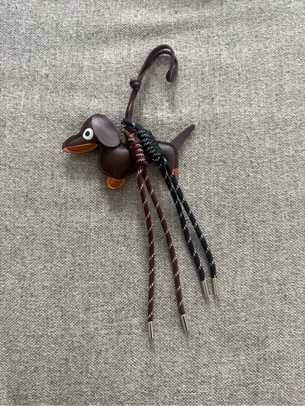 Brown Dog-Shaped Bird Toy Charm - Brown